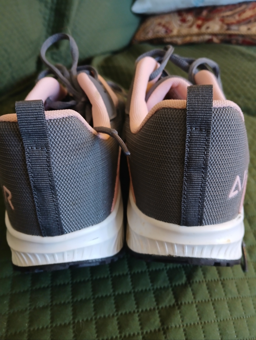 Women’s Lightweight Pink and Gray Sneakers - Picture 5 of 14